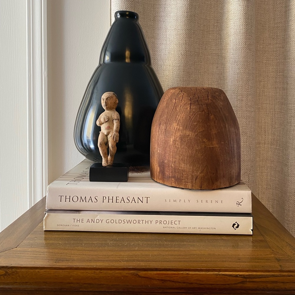 Decorative Wooden Bowl - Brown Rustic Home Accent